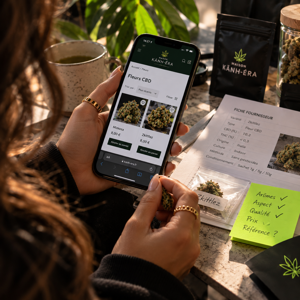 Recherche des références sur la boutique Kānh-Éra, fiche fournisseur et notes